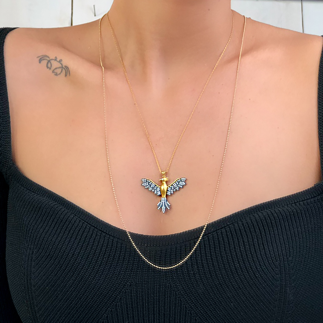 Anka Kuşu Gold Kolye