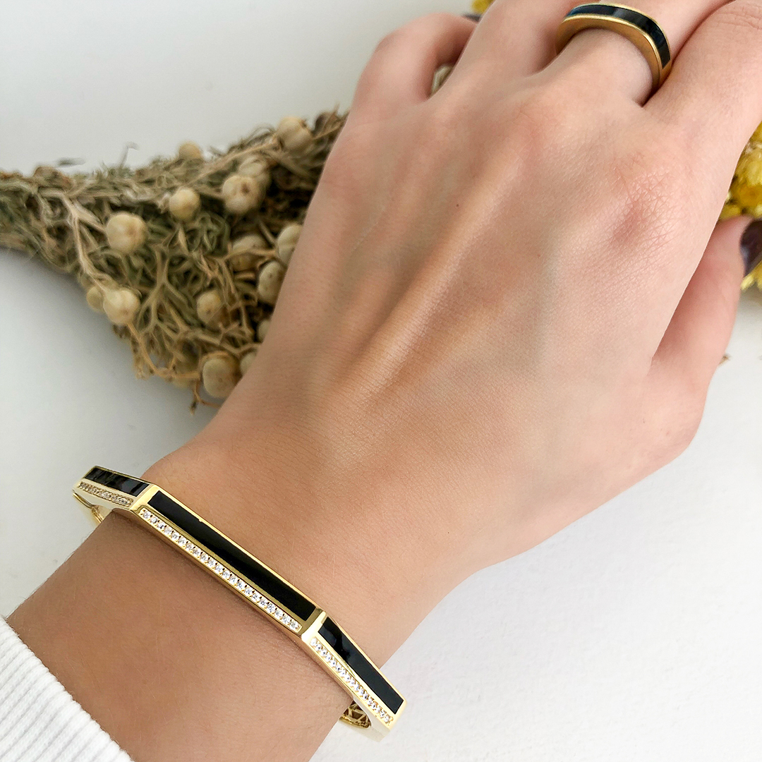 Black bright kelepçe