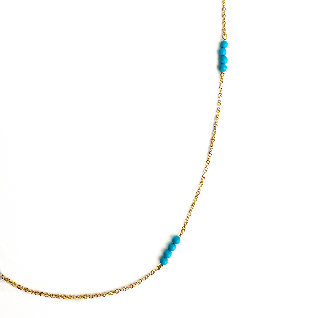 Boncuklu Gold Zincir 2