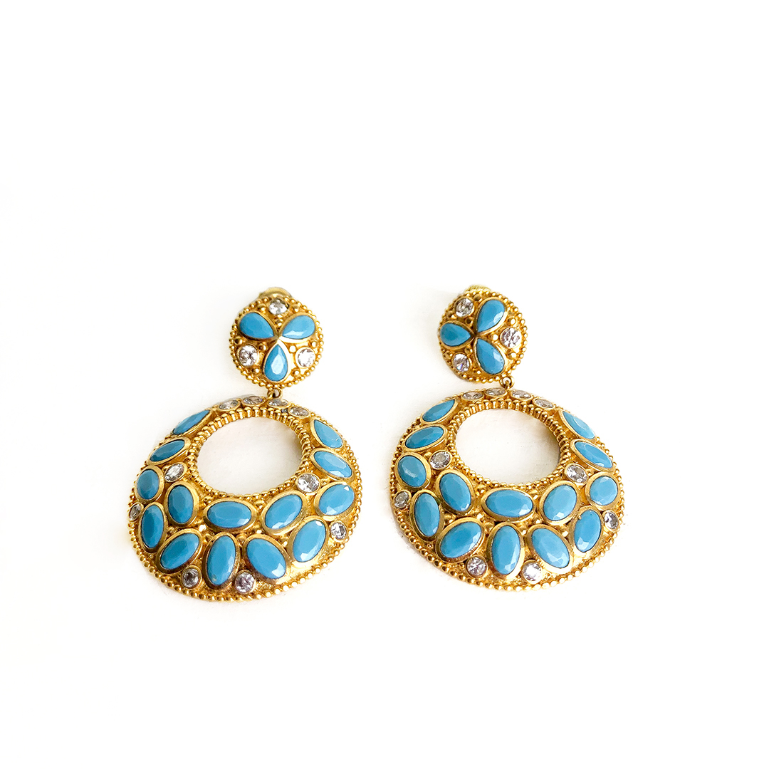 Damla mavi koleksiyon küpe 2