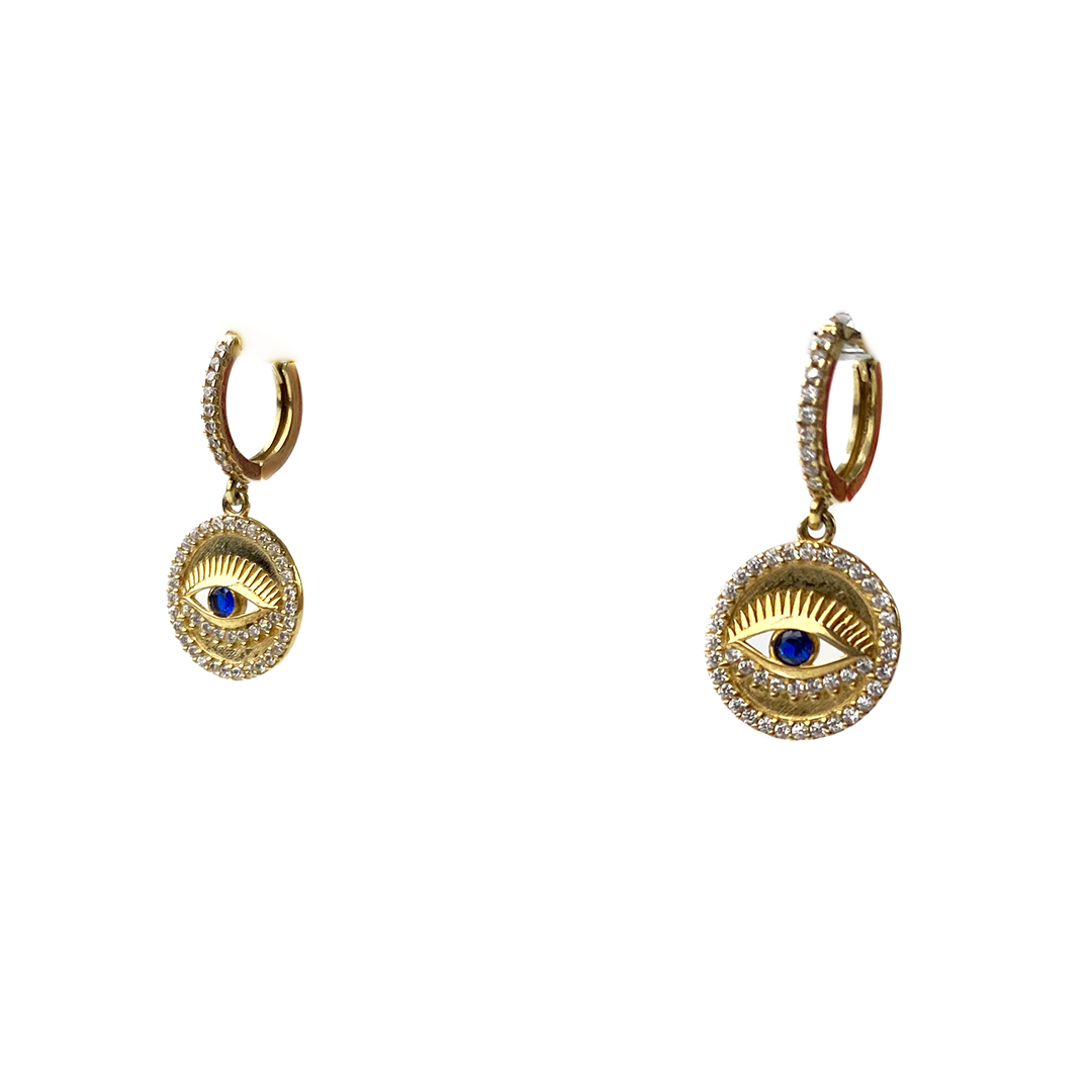 Gold Göz Küpe