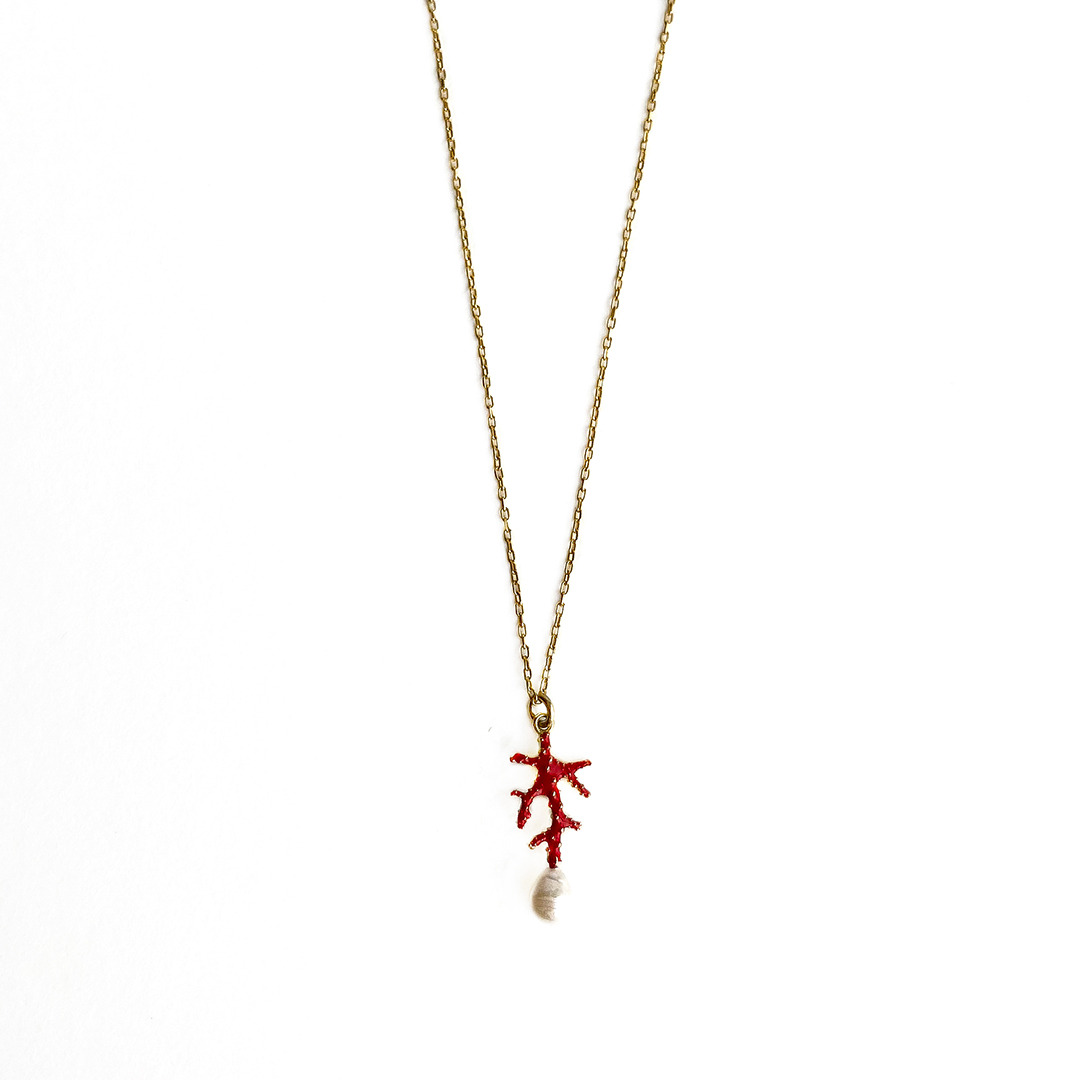 Mercan&İnci Gold Kolye 2