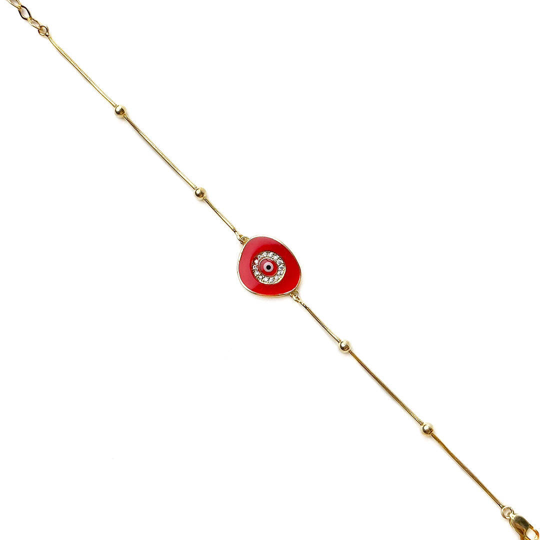 Mineli Kırmızı Göz Bileklik 2