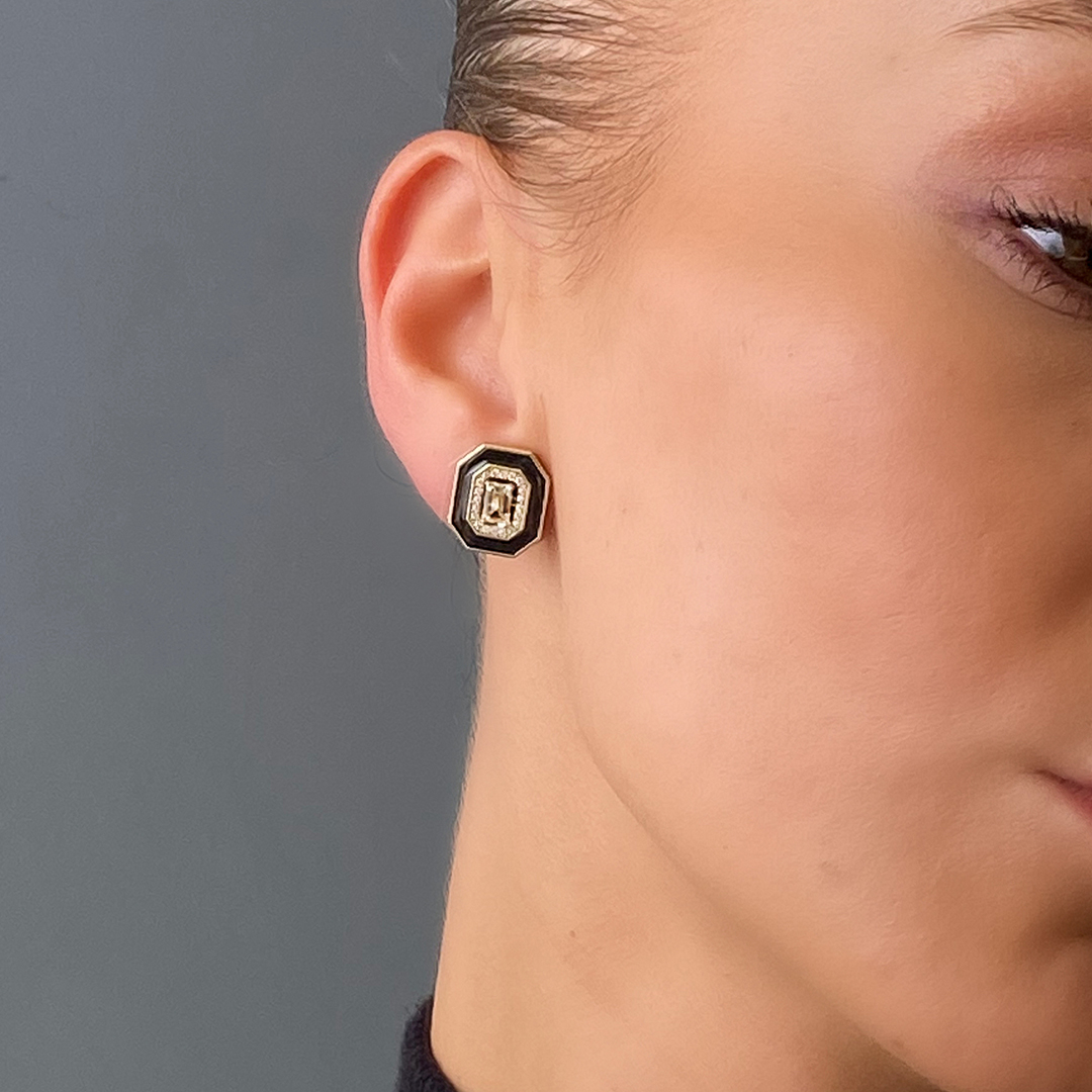 Özel Tasarım Baget Sarı Küpe