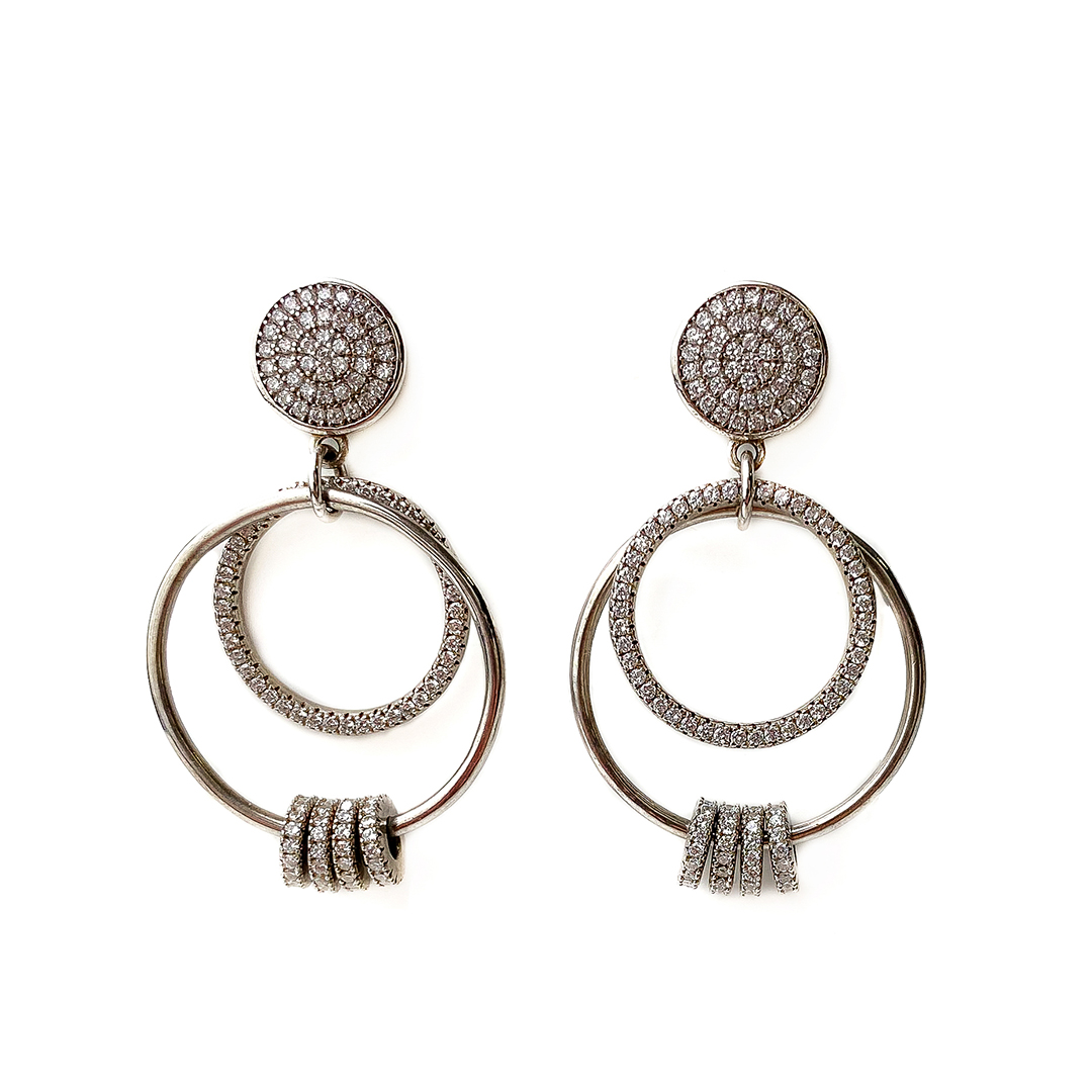 Sallantılı 3Halka Küpe