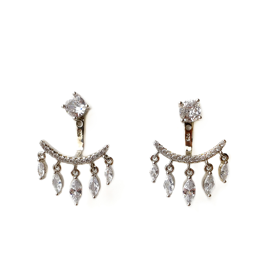 Silver Beş Sallantılı Küpe