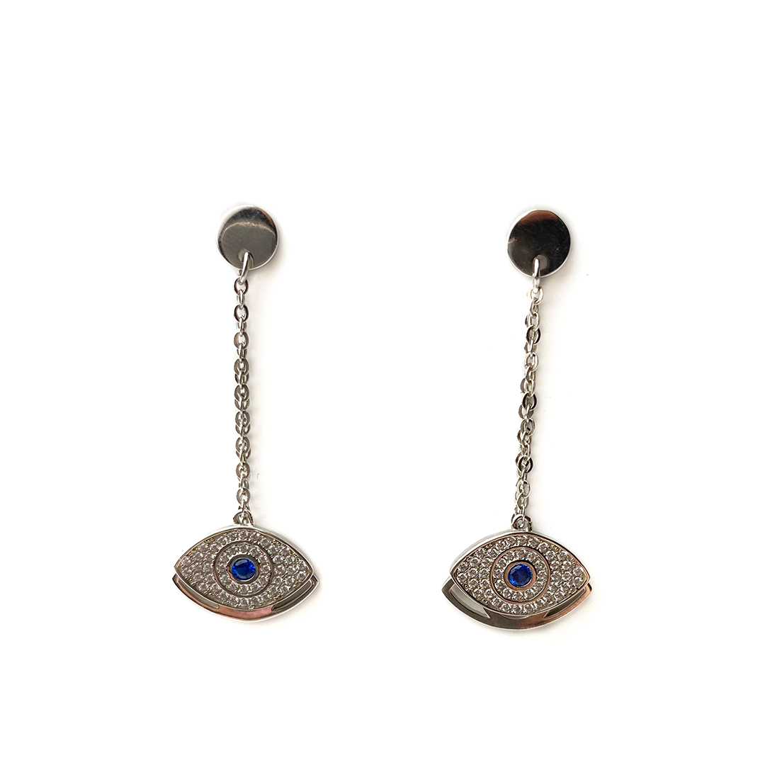 Silver Sallantılı Göz Küpe 2