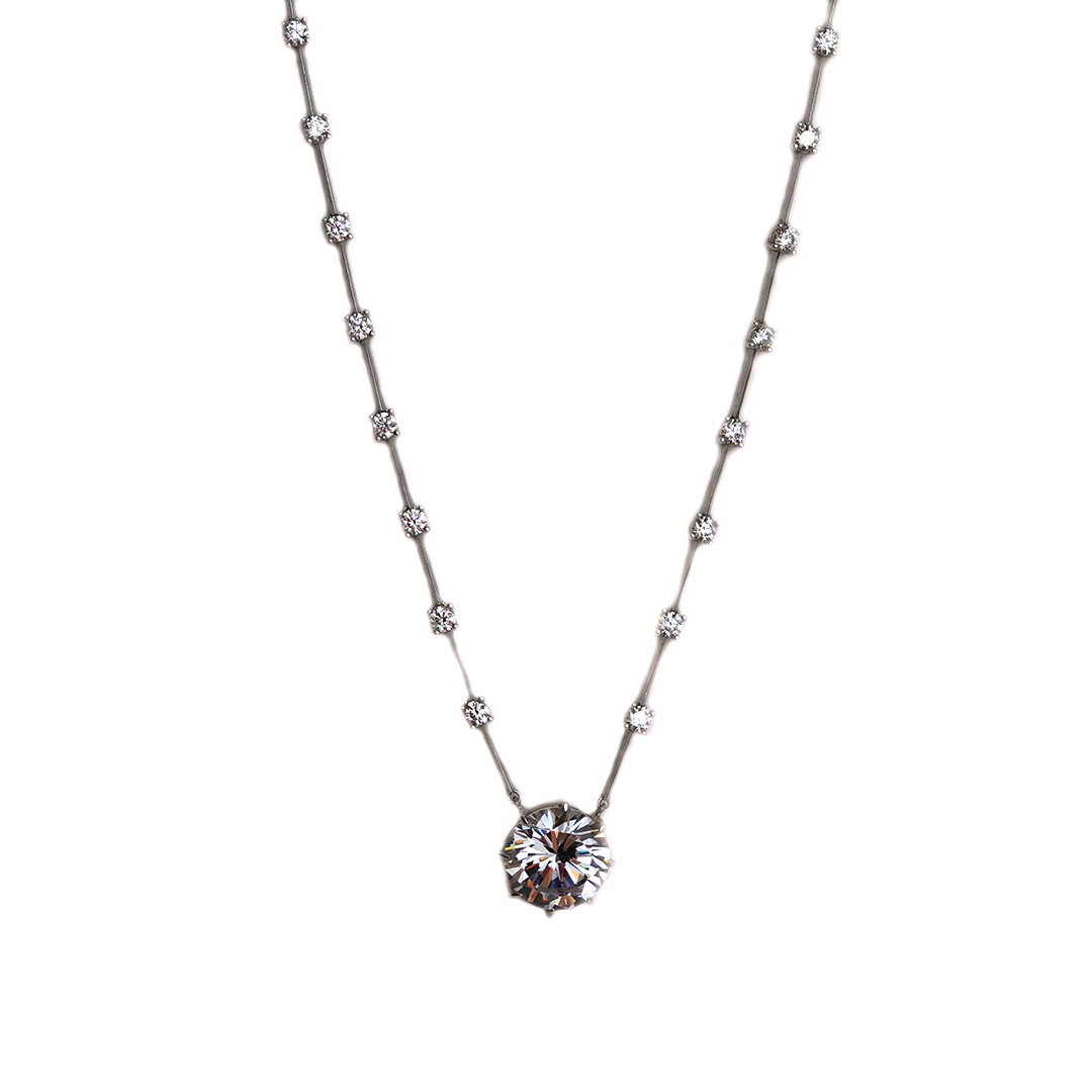 Sıra Taşlı Oval Kolye 2