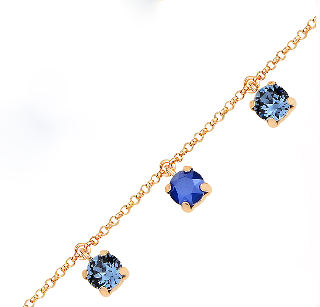 Swarovski Sallantılı Blue Bileklik