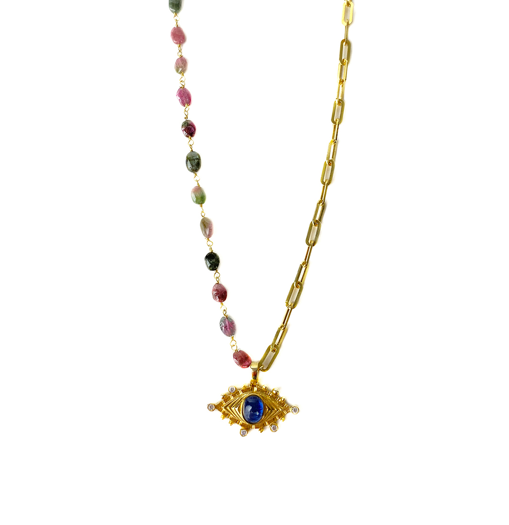 Turmalin Doğal Taş Kolye 2