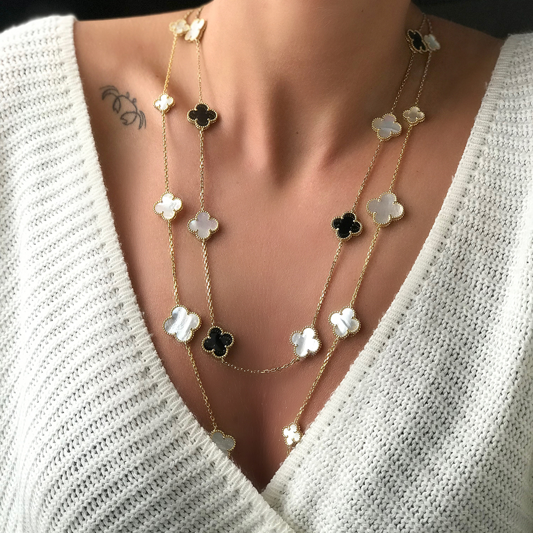  Cleff Gold Sedef Kolye