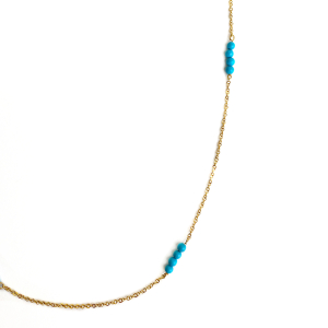 Boncuklu Gold Zincir