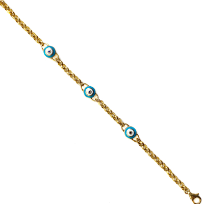 Çift Renkli Nazar Boncuğu Bileklik