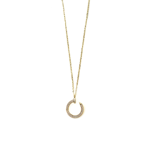 Çivi Model Gold Kolye