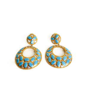 Damla mavi koleksiyon küpe