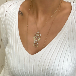 Düş kapanı gold kolye