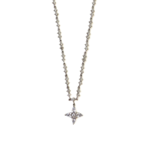 Markiz Taşlı Silver Kolye