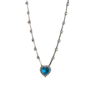 Sıra Taşlı Mavi Kolye