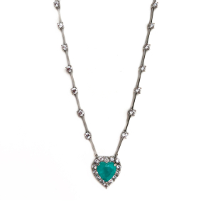 Sıra Taşlı Yeşil Kolye