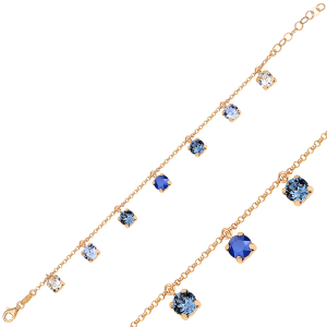 Swarovski Sallantılı Blue Bileklik
